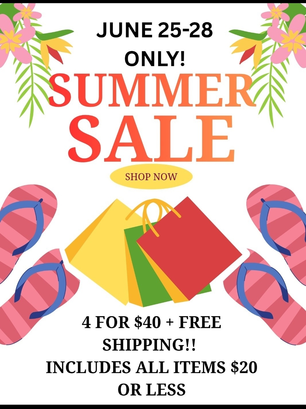 Summer 4 Day SALE HOME CLOTHES DECOR